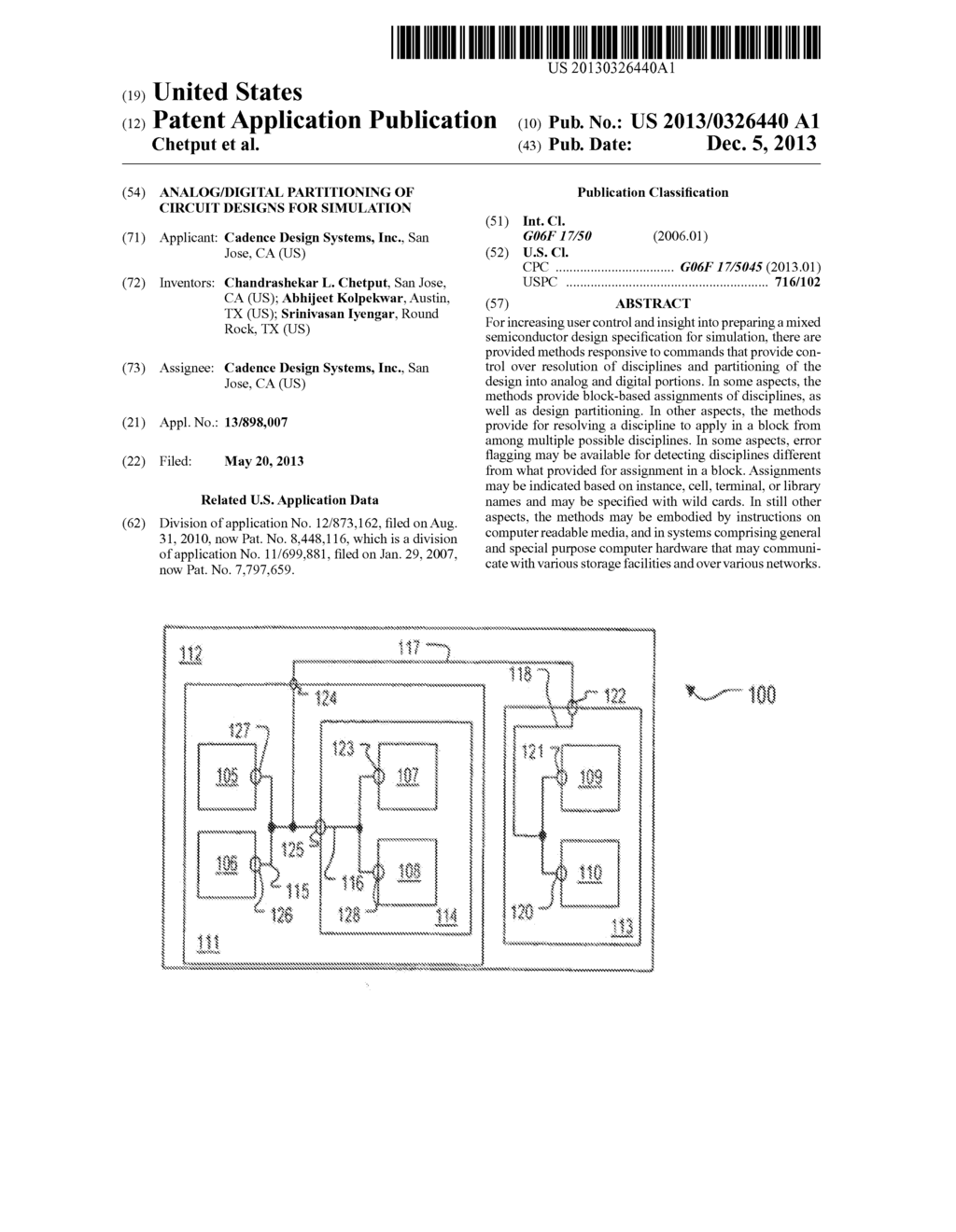 ANALOG/DIGITAL PARTITIONING OF CIRCUIT DESIGNS FOR SIMULATION - diagram, schematic, and image 01