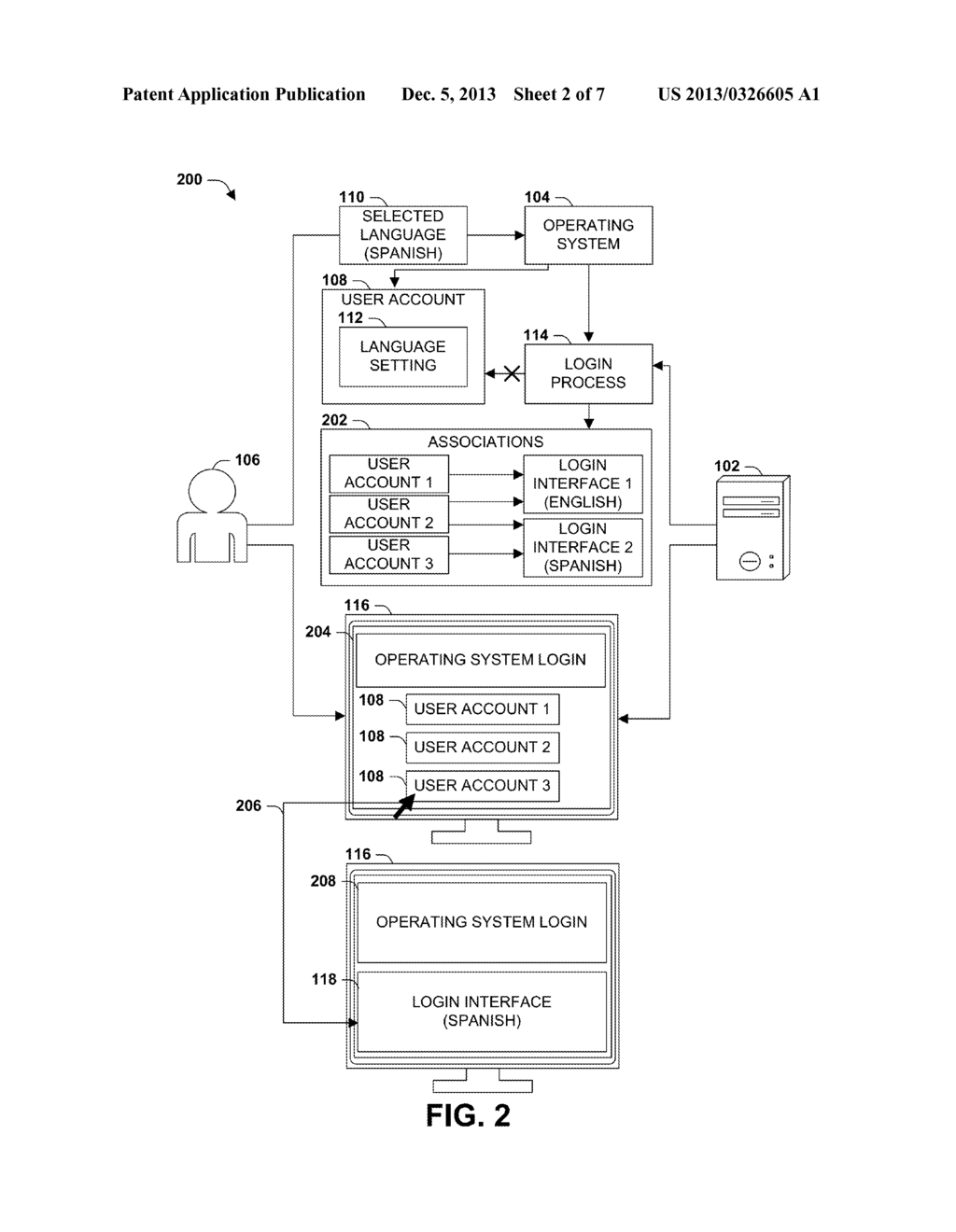 LOGIN INTERFACE SELECTION FOR COMPUTING ENVIRONMENT USER LOGIN - diagram, schematic, and image 03