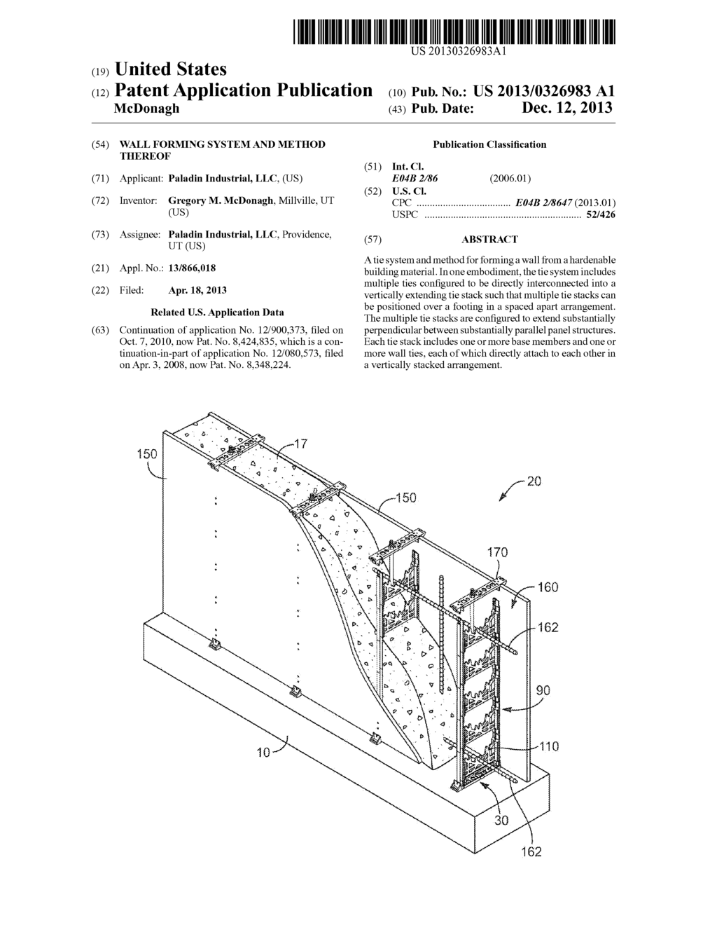 WALL FORMING SYSTEM AND METHOD THEREOF - diagram, schematic, and image 01