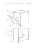 END TABLE WITH CONCEALED BUILT-IN REFRIGERATOR diagram and image