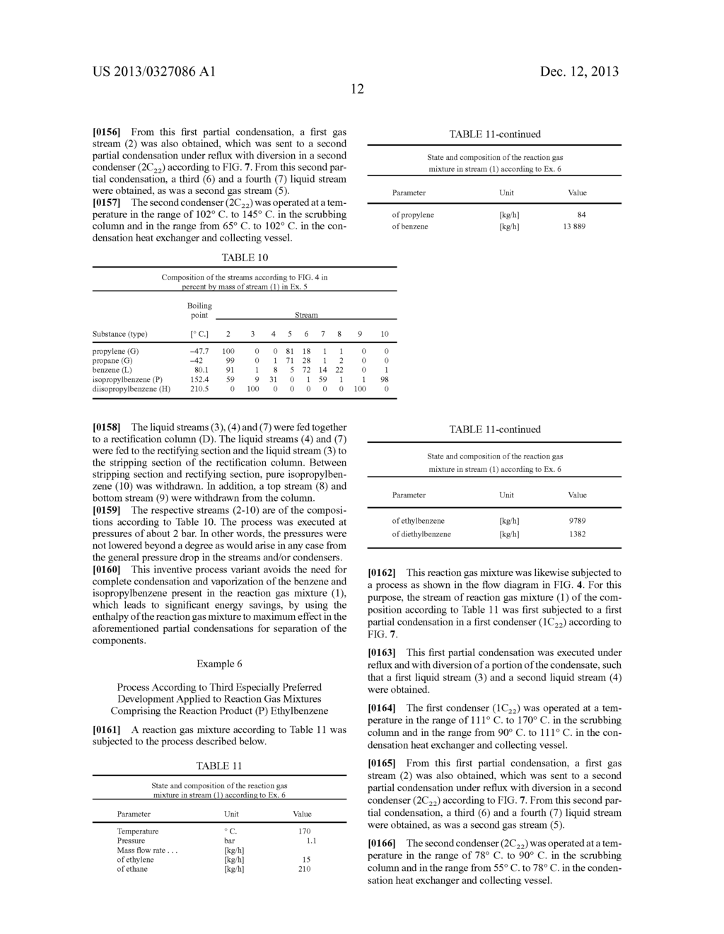 METHOD FOR THE SIMPLIFIED REMOVAL OF A REACTION PRODUCT FROM REACTION GAS     MIXTURES USING AT LEAST TWO-FOLD PARTIAL CONDENSATION - diagram, schematic, and image 23