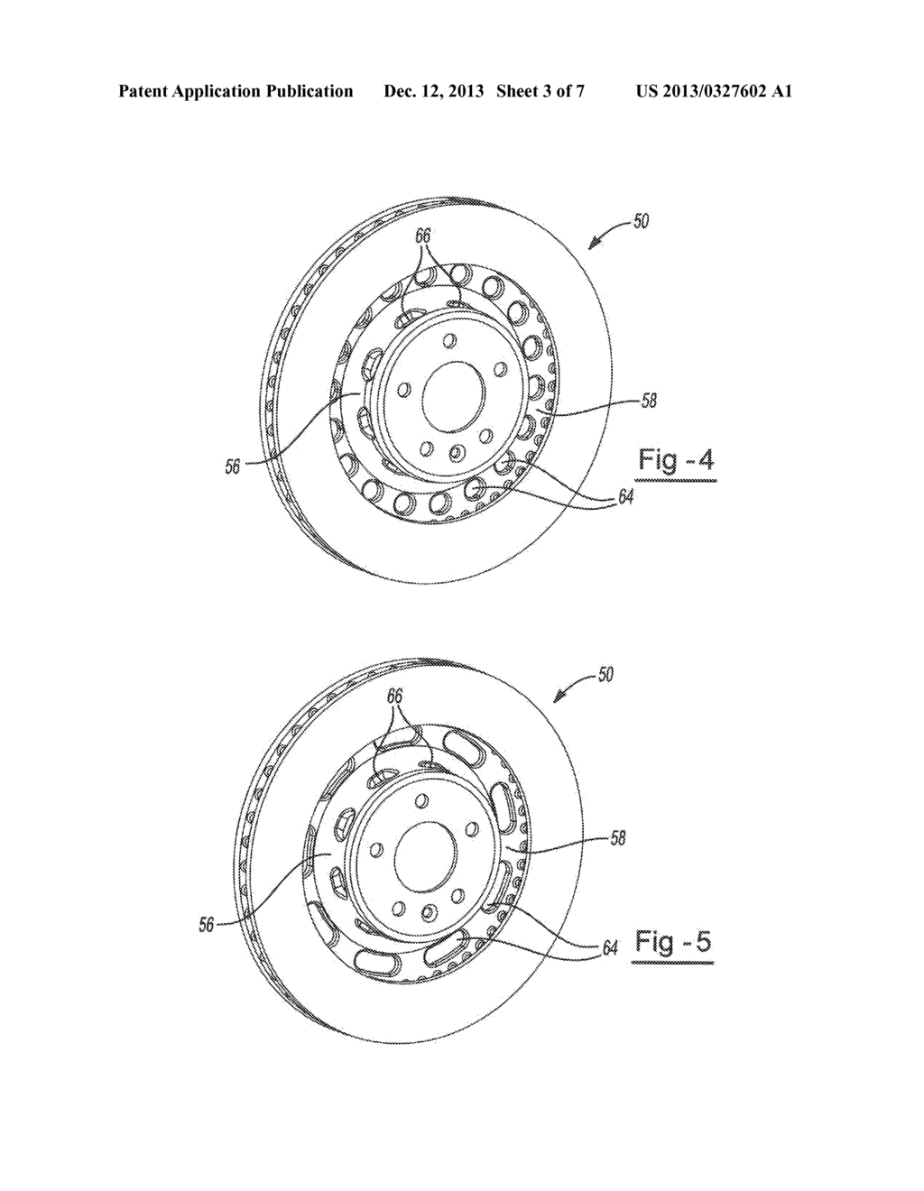 MULTI-PLANE BRAKE ROTOR HAT HOLES AND METHOD OF MAKING THE SAME - diagram, schematic, and image 04