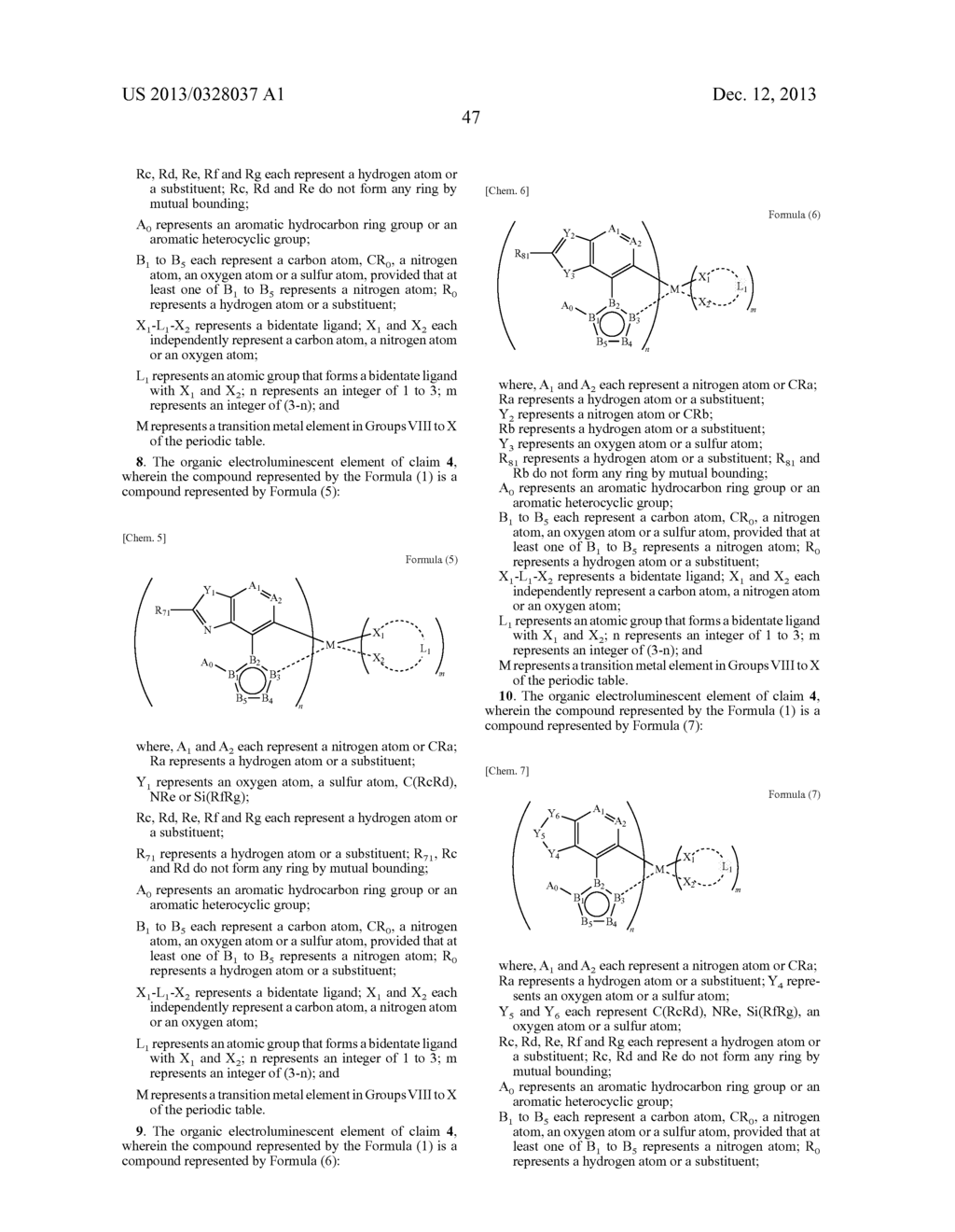 ORGANIC ELECTROLUMINESCENT ELEMENT, LIGHTING DEVICE, AND DISPLAY DEVICE - diagram, schematic, and image 54