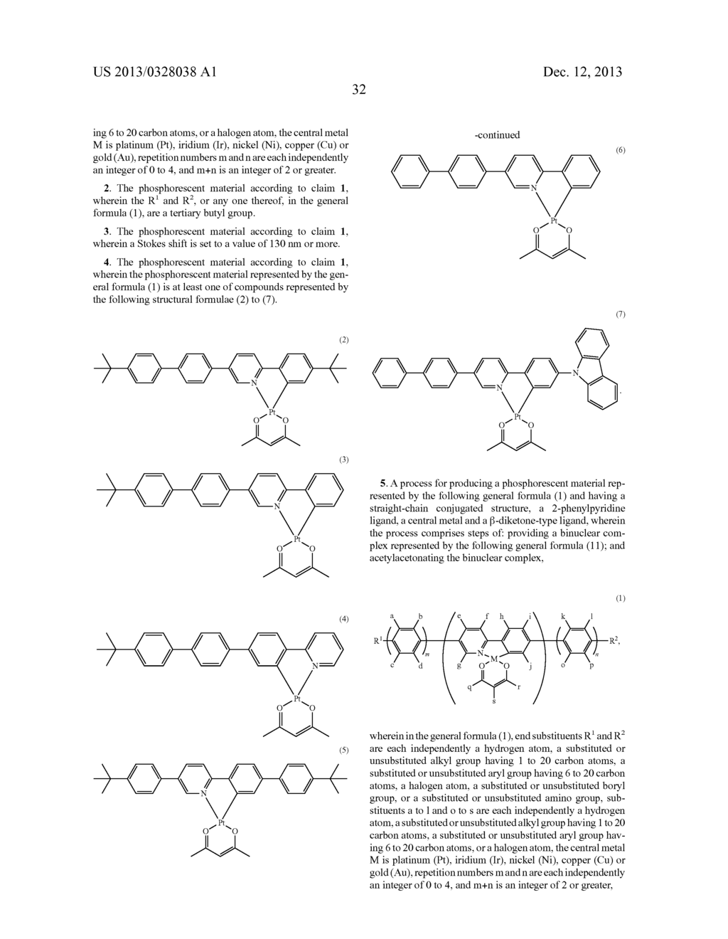 PHOSPHORESCENT MATERIAL, PROCESS FOR PRODUCING PHOSPHORESCENT MATERIAL,     AND PHOSPHORESCENT ELEMENT - diagram, schematic, and image 57