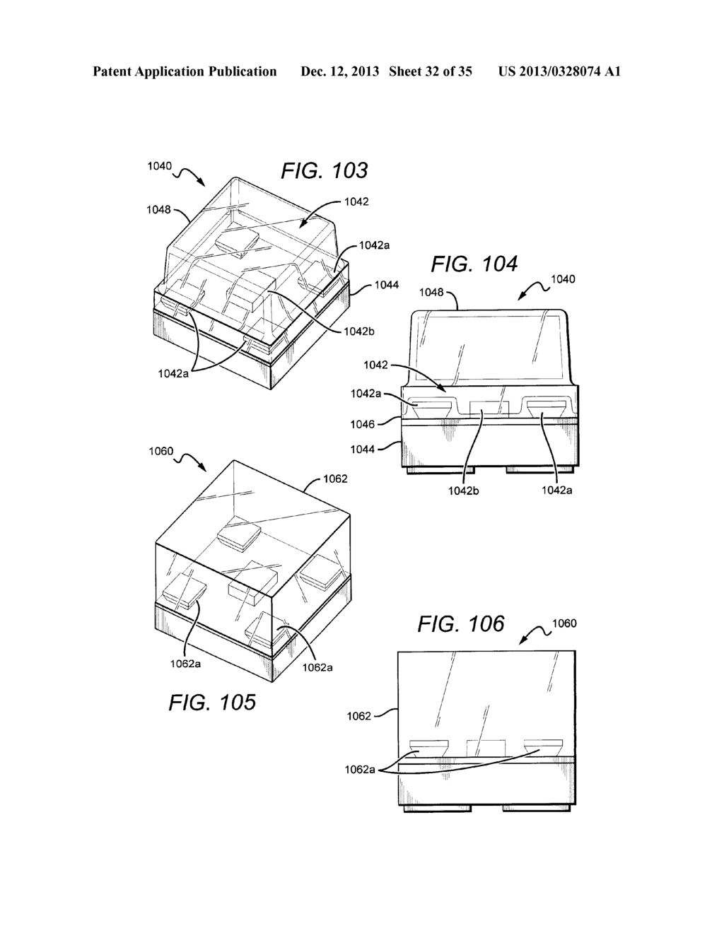 LED PACKAGE WITH MULTIPLE ELEMENT LIGHT SOURCE AND ENCAPSULANT HAVING     PLANAR SURFACES - diagram, schematic, and image 33