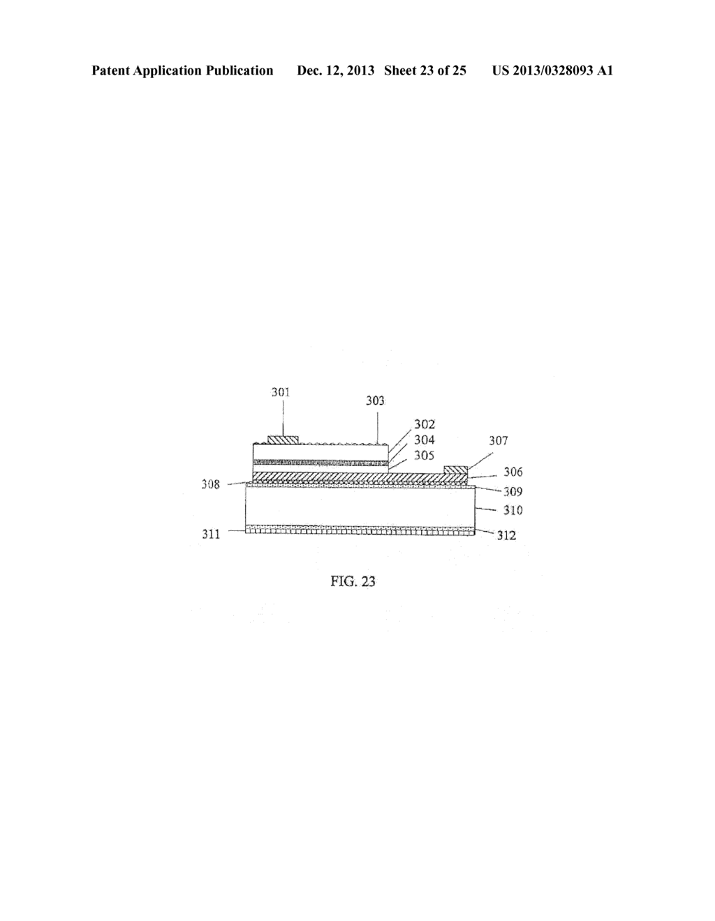 THIN-FILM LED WITH P AND N CONTACTS ELECTRICALLY ISOLATED FROM THE     SUBSTRATE - diagram, schematic, and image 24