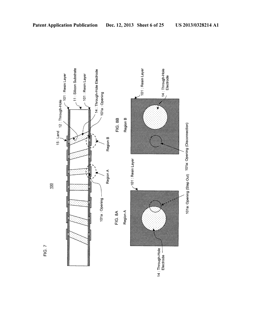 THROUGH-HOLE ELECTRODE SUBSTRATE - diagram, schematic, and image 07