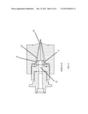 PROCESS AND APPARATUS FOR PRODUCING NANOFIBERS USING A TWO PHASE FLOW     NOZZLE diagram and image