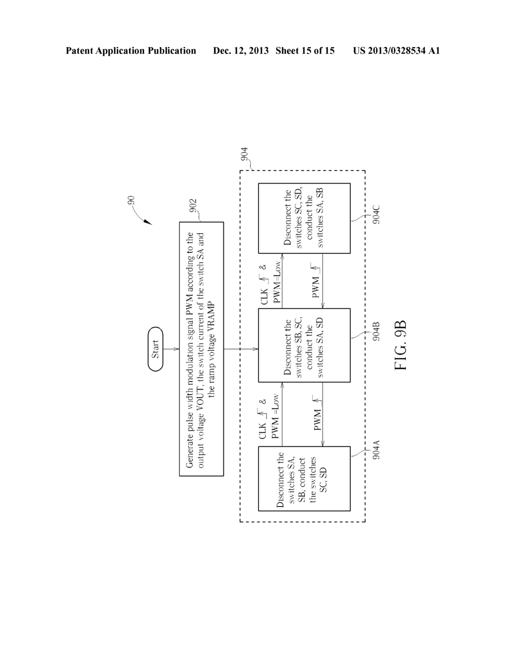 METHOD OF CONTROLLING A POWER CONVERTING DEVICE AND RELATED CIRCUIT - diagram, schematic, and image 16