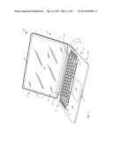 KEYBOARD BACKLIGHT FEATURES FOR A PORTABLE COMPUTER diagram and image