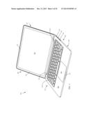 KEYBOARD BACKLIGHT FEATURES FOR A PORTABLE COMPUTER diagram and image