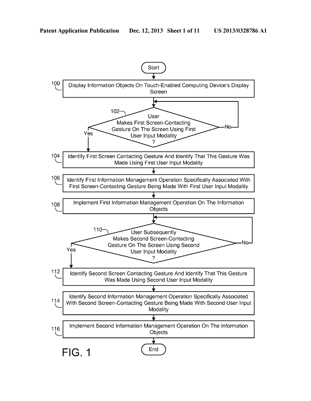 INFORMATION TRIAGE USING SCREEN-CONTACTING GESTURES - diagram, schematic, and image 02