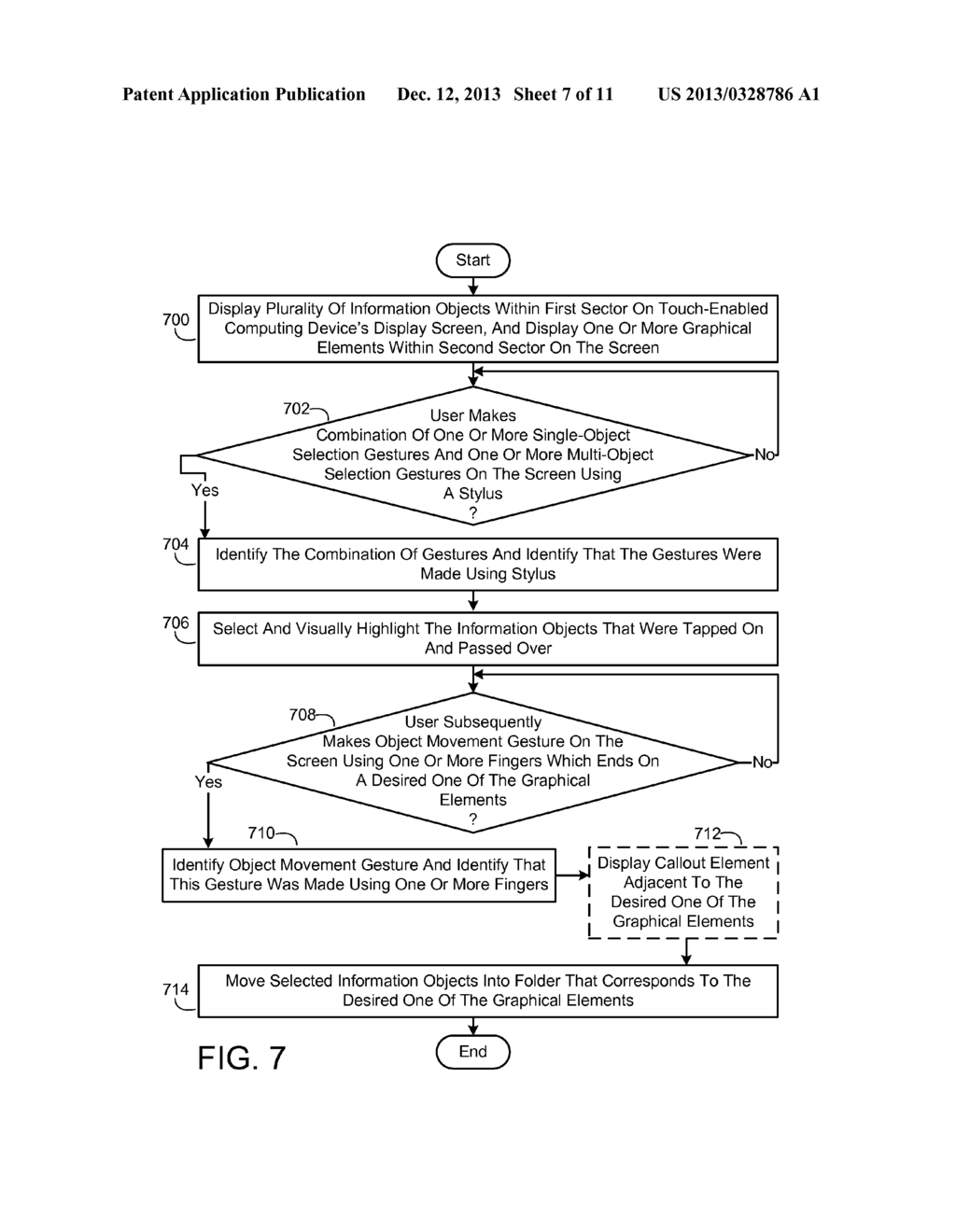 INFORMATION TRIAGE USING SCREEN-CONTACTING GESTURES - diagram, schematic, and image 08