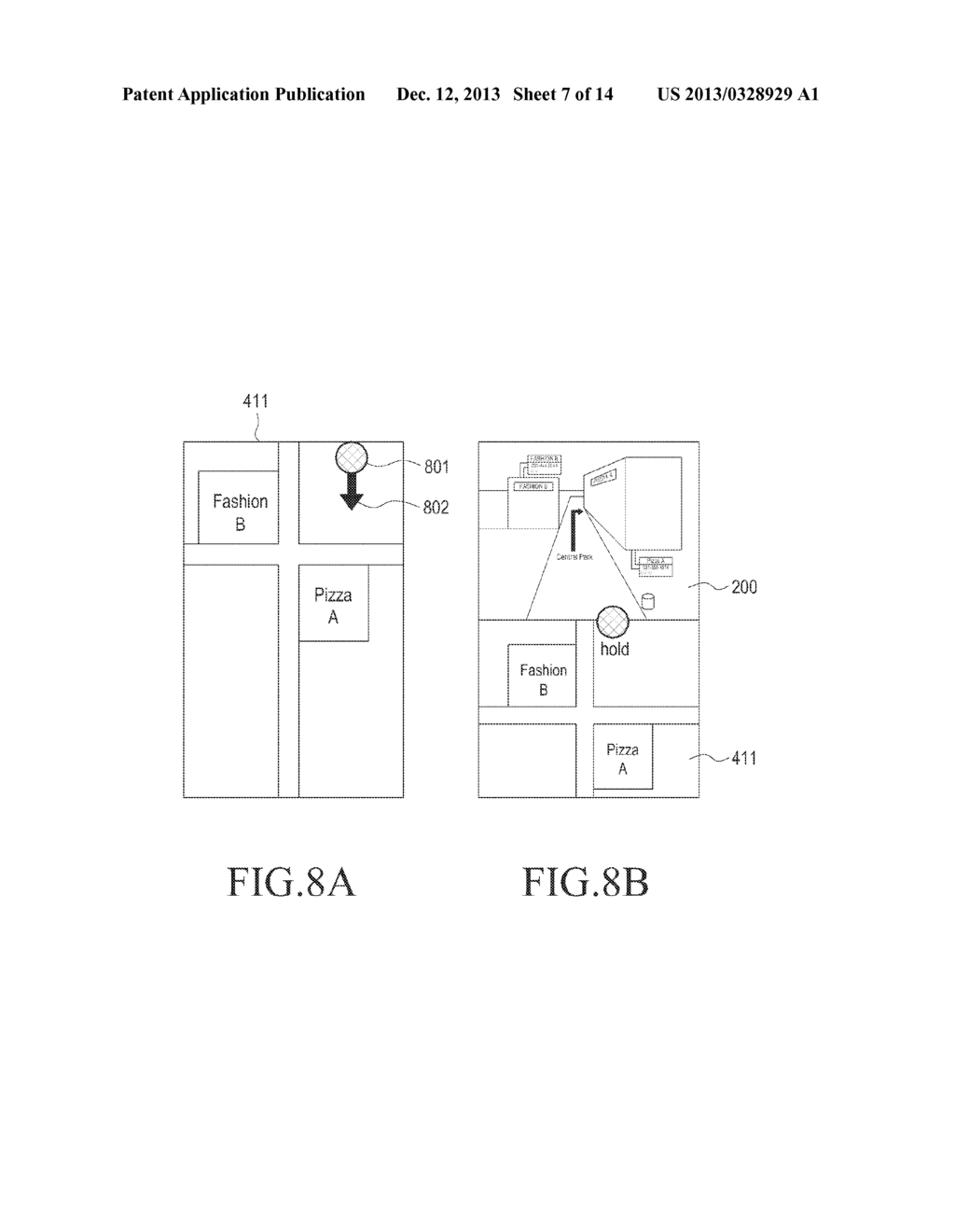 MOBILE COMMUNICATION TERMINAL FOR PROVIDING AUGMENTED REALITY SERVICE AND     METHOD OF CHANGING INTO AUGMENTED REALITY SERVICE SCREEN - diagram, schematic, and image 08