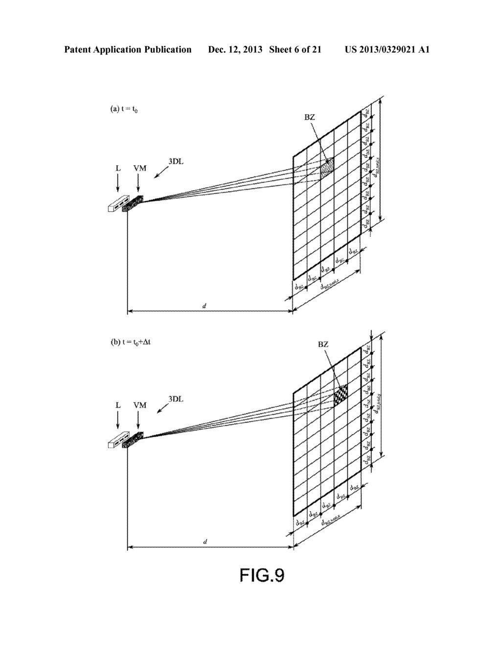 DISPLAY DEVICE WITH MOVEMENT ELEMENTS FOR OBTAINING A HIGH RESOLUTION     AND/OR A 3D EFFECT - diagram, schematic, and image 07