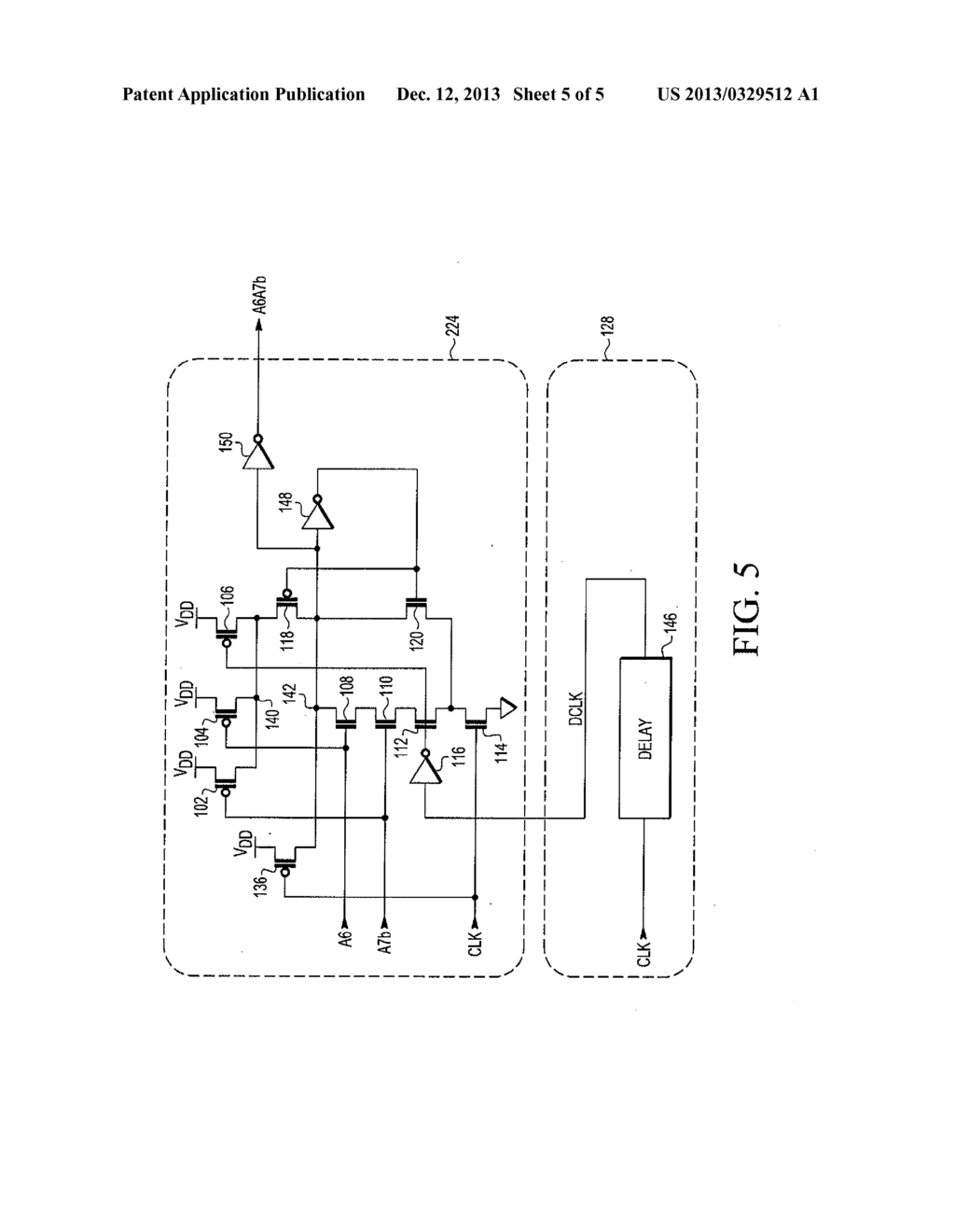 CLOCKED MEMORY WITH WORD LINE ACTIVATION DURING A FIRST PORTION OF THE     CLOCK CYCLE - diagram, schematic, and image 06