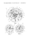 WALL CLOCK WITH PERPETUAL CALENDAR MECHANISM diagram and image