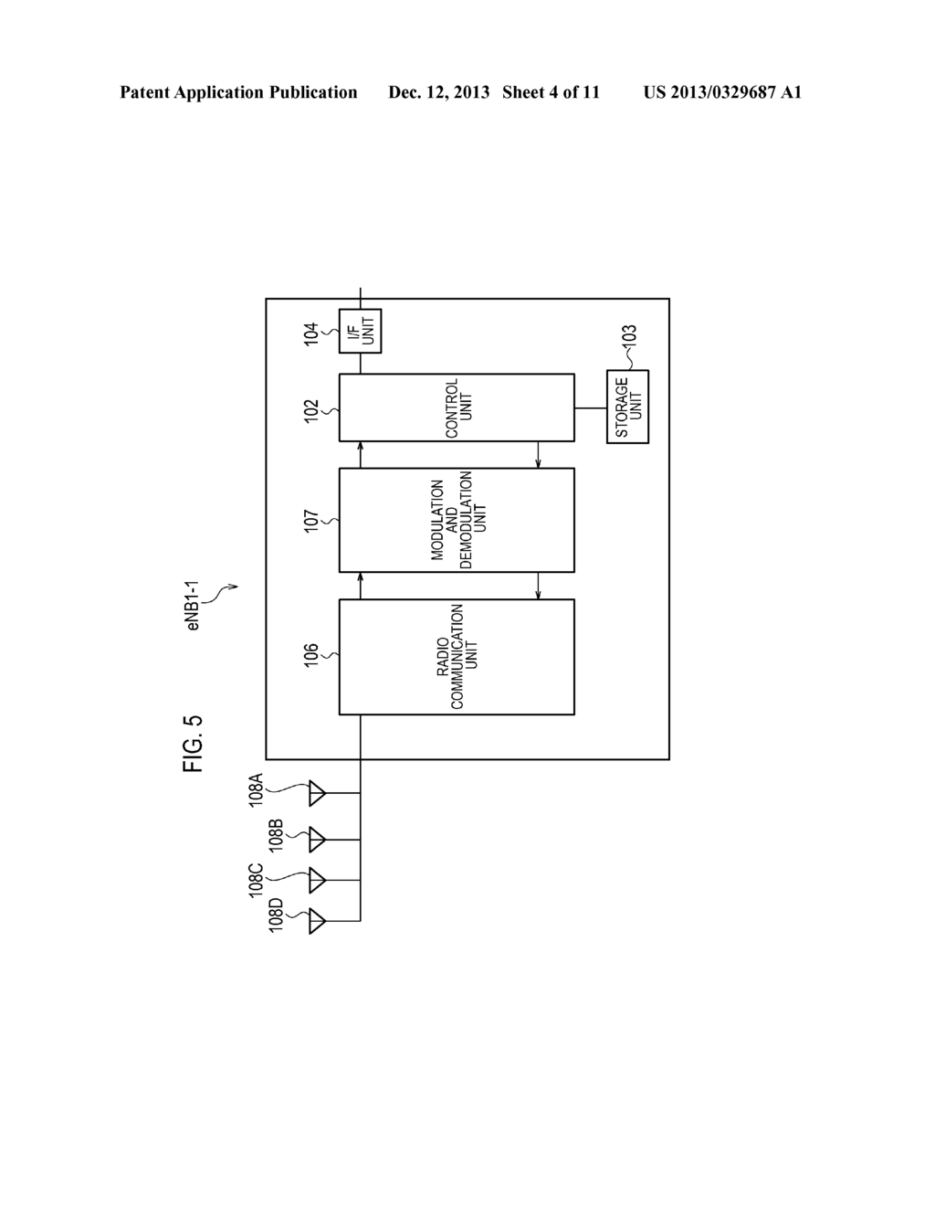 RADIO BASE STATION AND COMMUNICATION CONTROL METHOD - diagram, schematic, and image 05