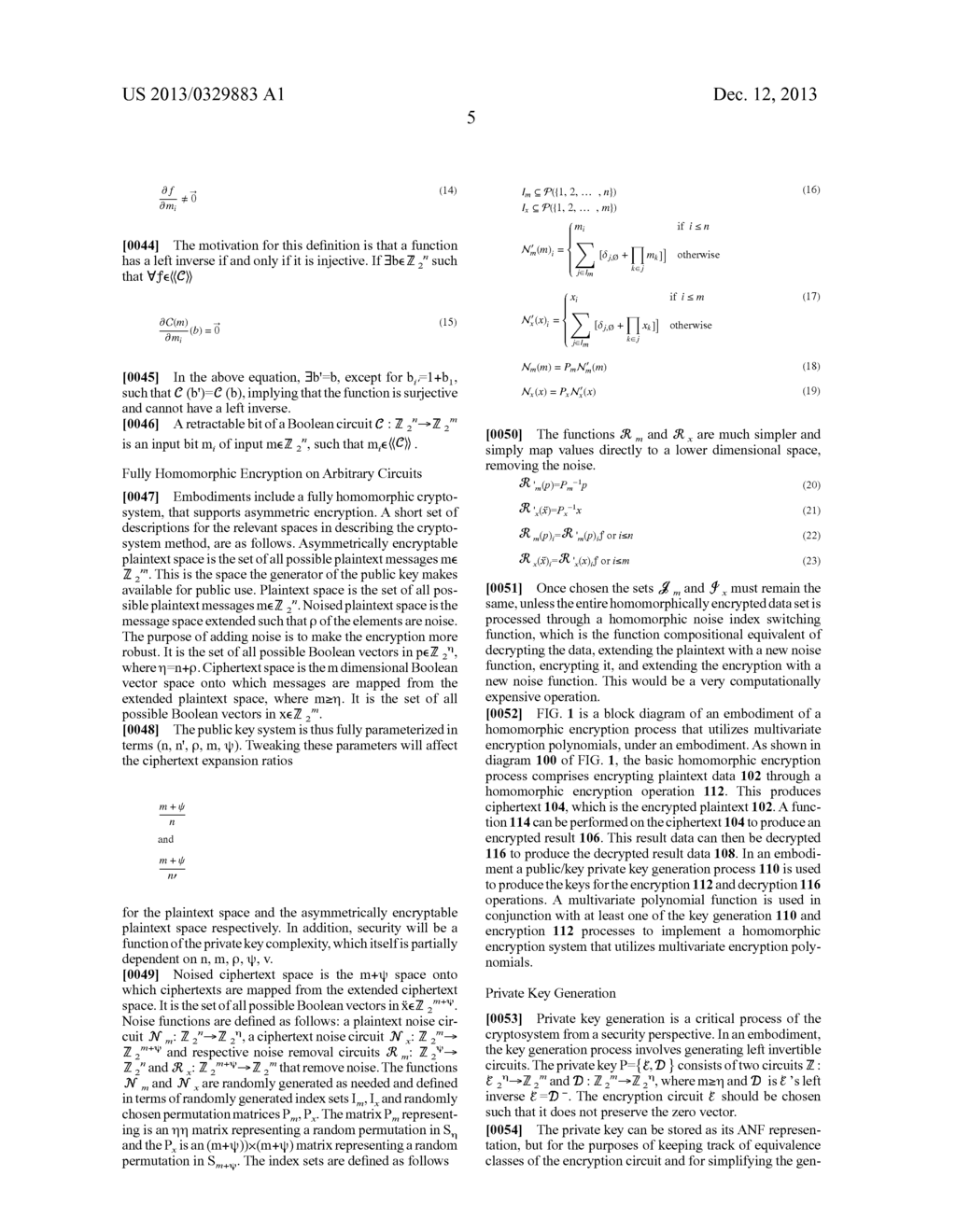 METHOD FOR FULLY HOMOMORPHIC ENCRYPTION USING MULTIVARIATE CRYPTOGRAPHY - diagram, schematic, and image 13