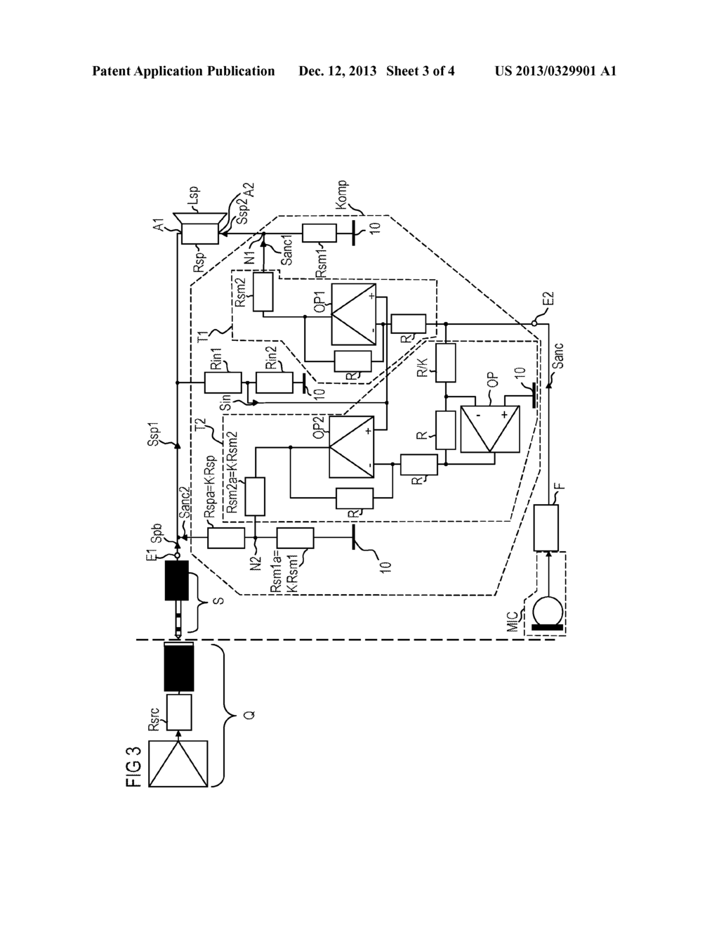 CIRCUIT ARRANGEMENT AND METHOD FOR ACTIVE NOISE CANCELLATION - diagram, schematic, and image 04