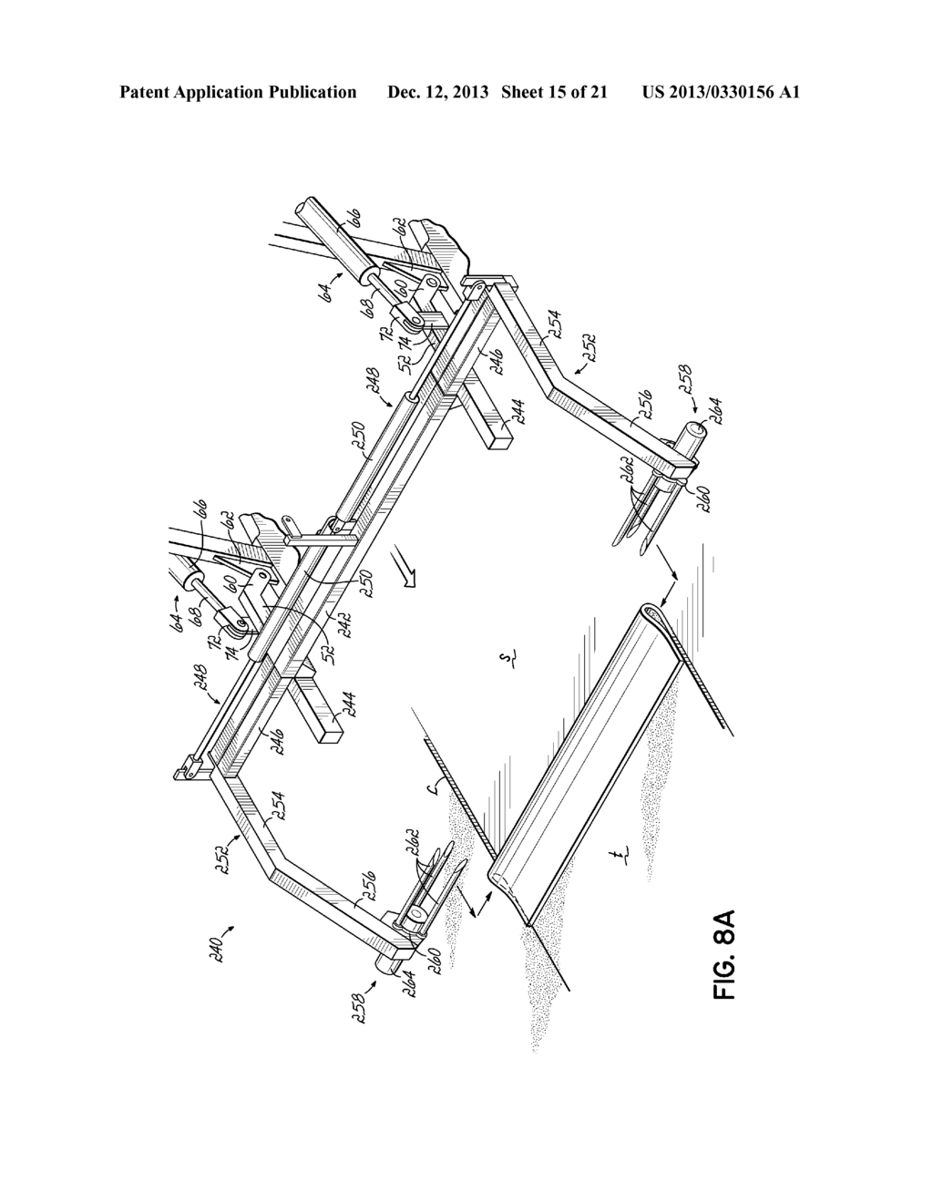 APPARATUS AND METHODS FOR FACILITATING THE REMOVAL OF EXISTING TURF AND     INSTALLING NEW TURF - diagram, schematic, and image 16