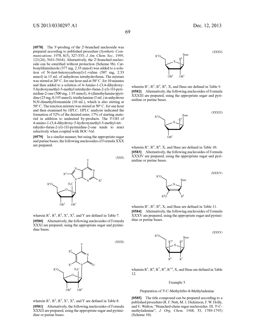 MODIFIED 2' AND 3'-NUCLEOSIDE PRODRUGS FOR TREATING FLAVIVIRIDAE     INFECTIONS - diagram, schematic, and image 74