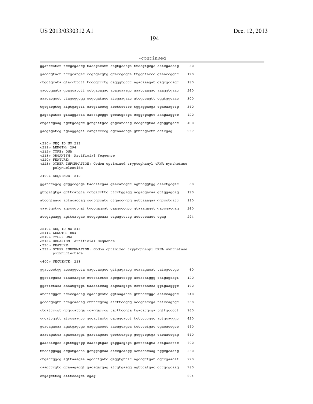 INNOVATIVE DISCOVERY OF THERAPEUTIC, DIAGNOSTIC, AND ANTIBODY COMPOSITIONS     RELATED TO PROTEIN FRAGMENTS OF TRYPTOPHANYL-TRNA SYNTHETASES - diagram, schematic, and image 203