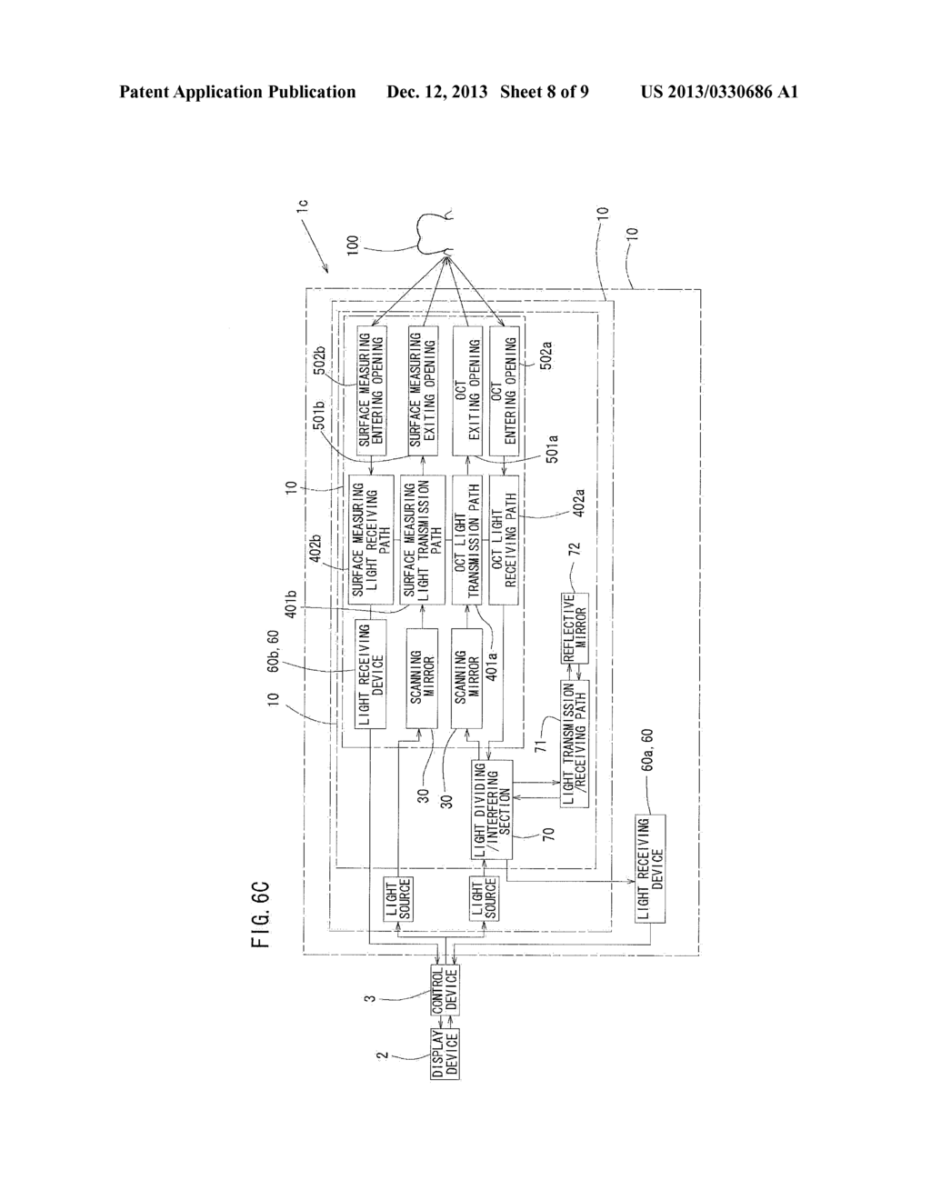 DENTAL OPTICAL MEASURING DEVICE AND DENTAL OPTICAL MEASURING/DIAGNOSING     TOOL - diagram, schematic, and image 09