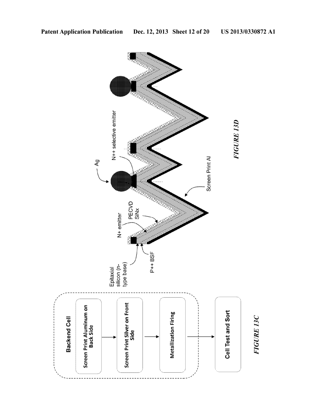 ION IMPLANTATION FABRICATION PROCESS FOR THIN-FILM CRYSTALLINE SILICON     SOLAR CELLS - diagram, schematic, and image 13