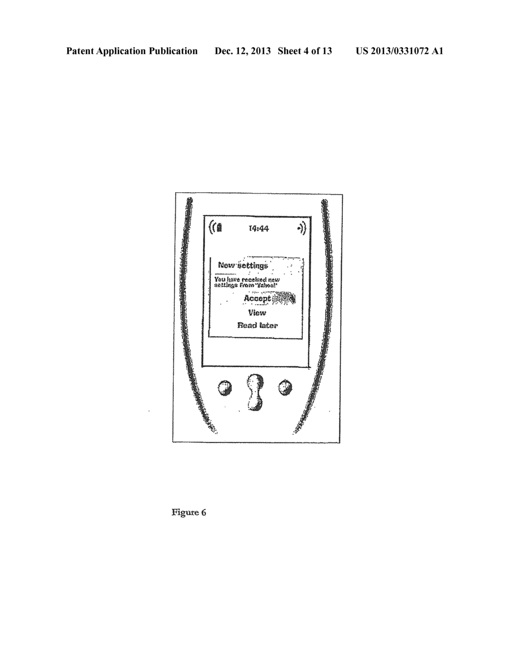 MOBILE TELEPHONE DEVICE WITH USER- SELECTABLE CONTENT DISPLAYED AND     UPDATED DURING IDLE TIME - diagram, schematic, and image 05