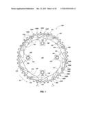 BICYCLE CHAIN RINGS WITH RAMPS diagram and image