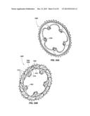 BICYCLE CHAIN RINGS WITH RAMPS diagram and image