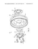 Pulley With Lateral Annular Bearing Retainers diagram and image