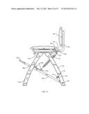 Exercise Chair with Spin Seat diagram and image