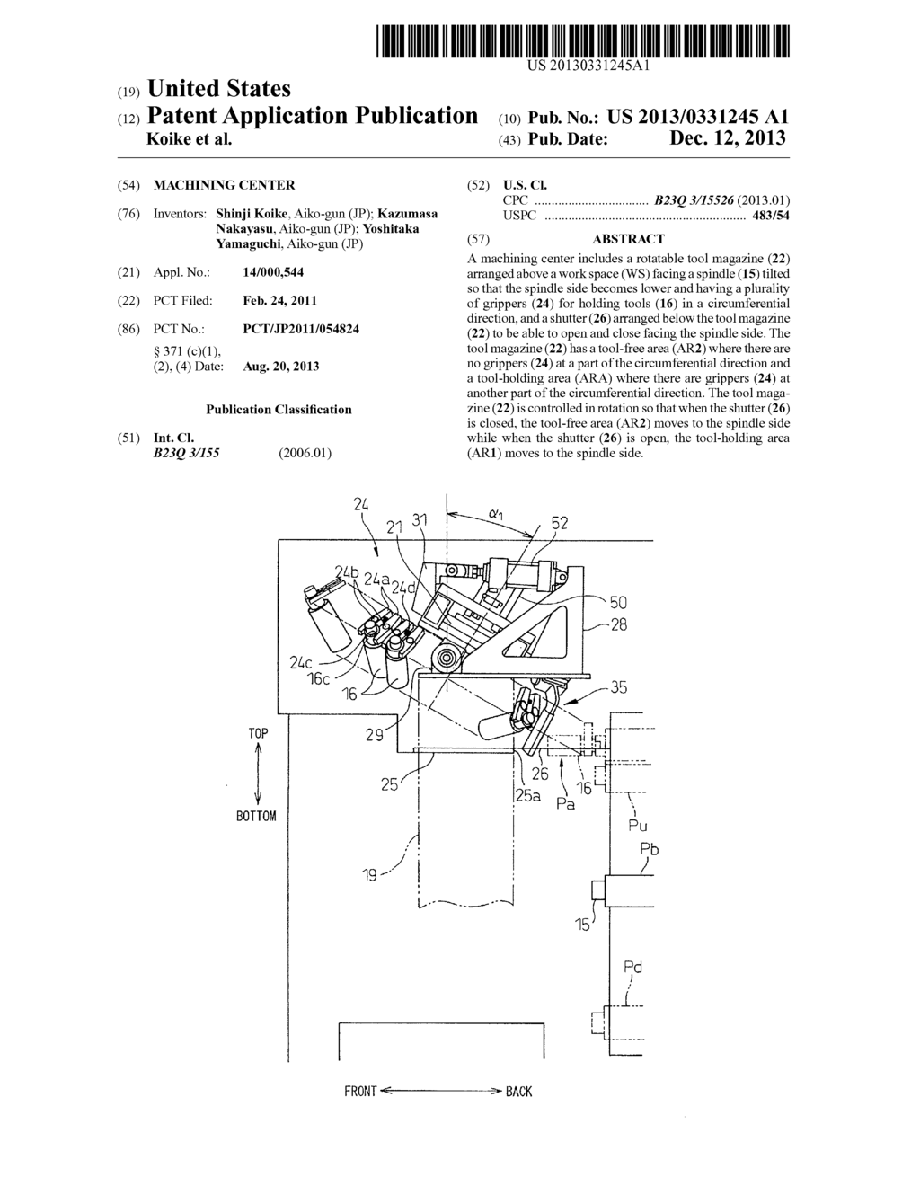 MACHINING CENTER - diagram, schematic, and image 01