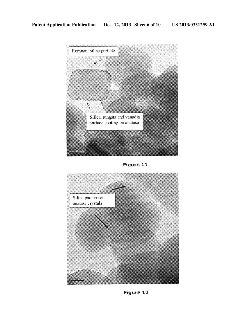 SILICA-STABILIZED ULTRAFINE ANATASE TITANIA, VANADIA CATALYSTS, AND     METHODS OF PRODUCTION THEREOF - diagram, schematic, and image 07