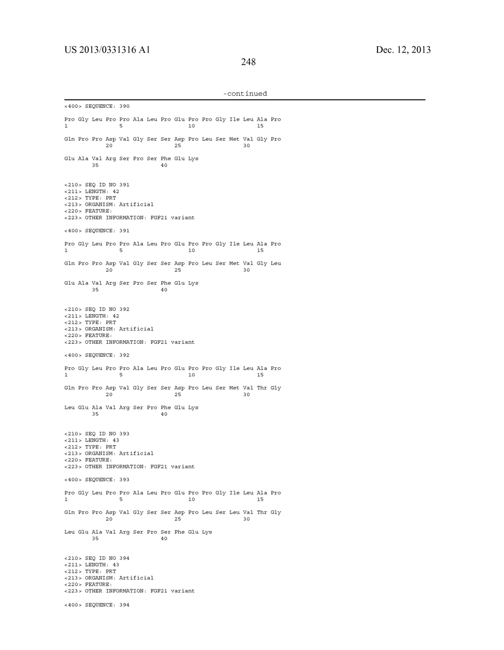 CHIMERIC FIBROBLAST GROWTH FACTOR 21 PROTEINS AND METHODS OF USE - diagram, schematic, and image 262