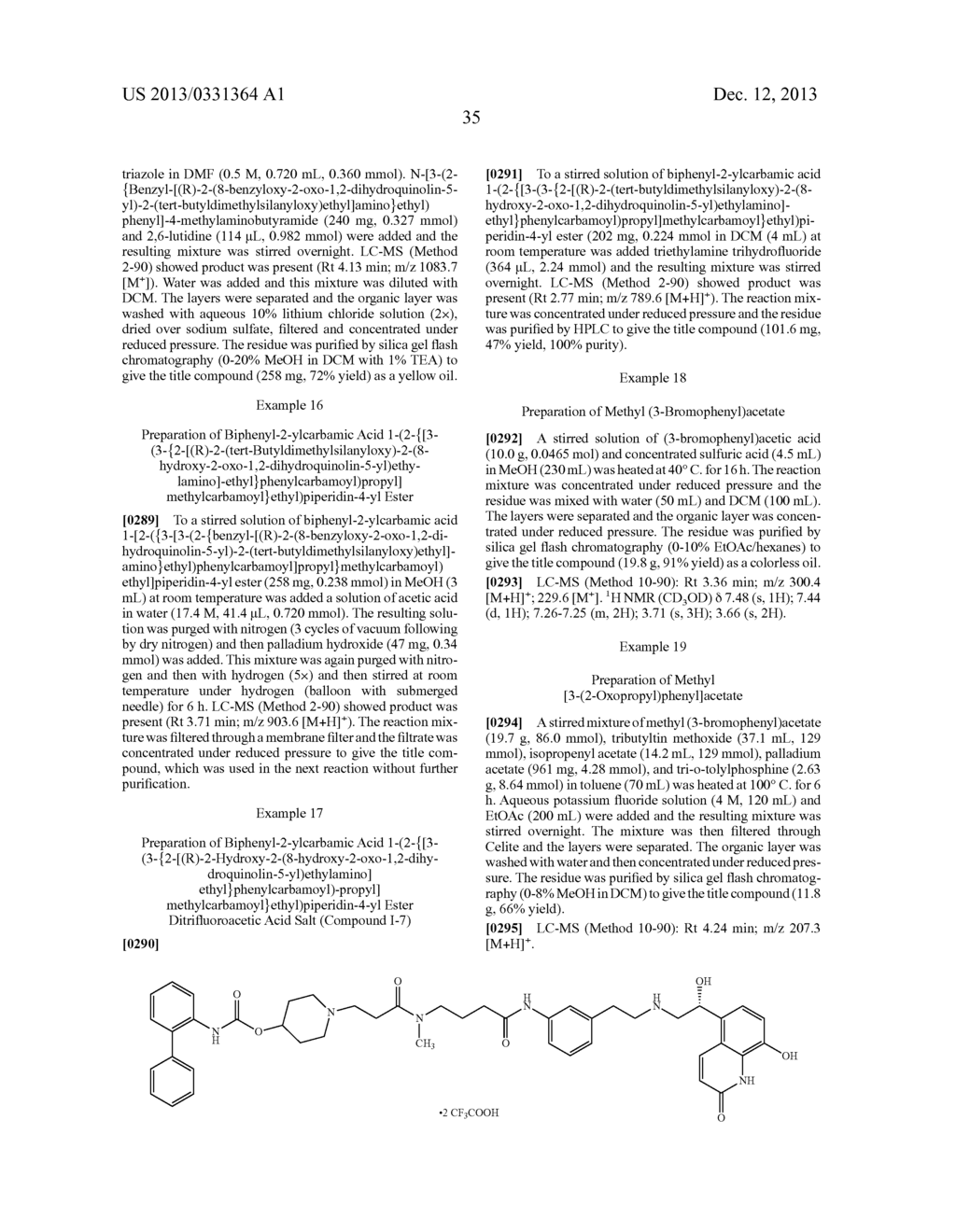 DIAMIDE COMPOUNDS HAVING MUSCARINIC RECEPTOR  ANTAGONIST AND  BETA2     ADRENERGIC RECEPTOR  AGONIST ACTIVITY - diagram, schematic, and image 36