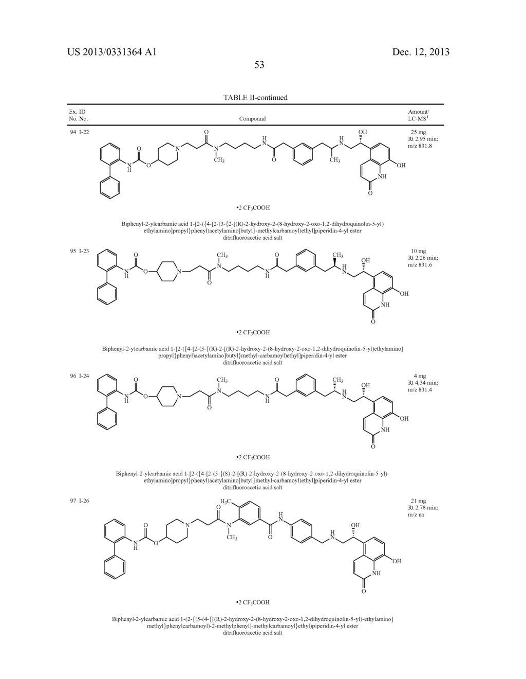 DIAMIDE COMPOUNDS HAVING MUSCARINIC RECEPTOR  ANTAGONIST AND  BETA2     ADRENERGIC RECEPTOR  AGONIST ACTIVITY - diagram, schematic, and image 54