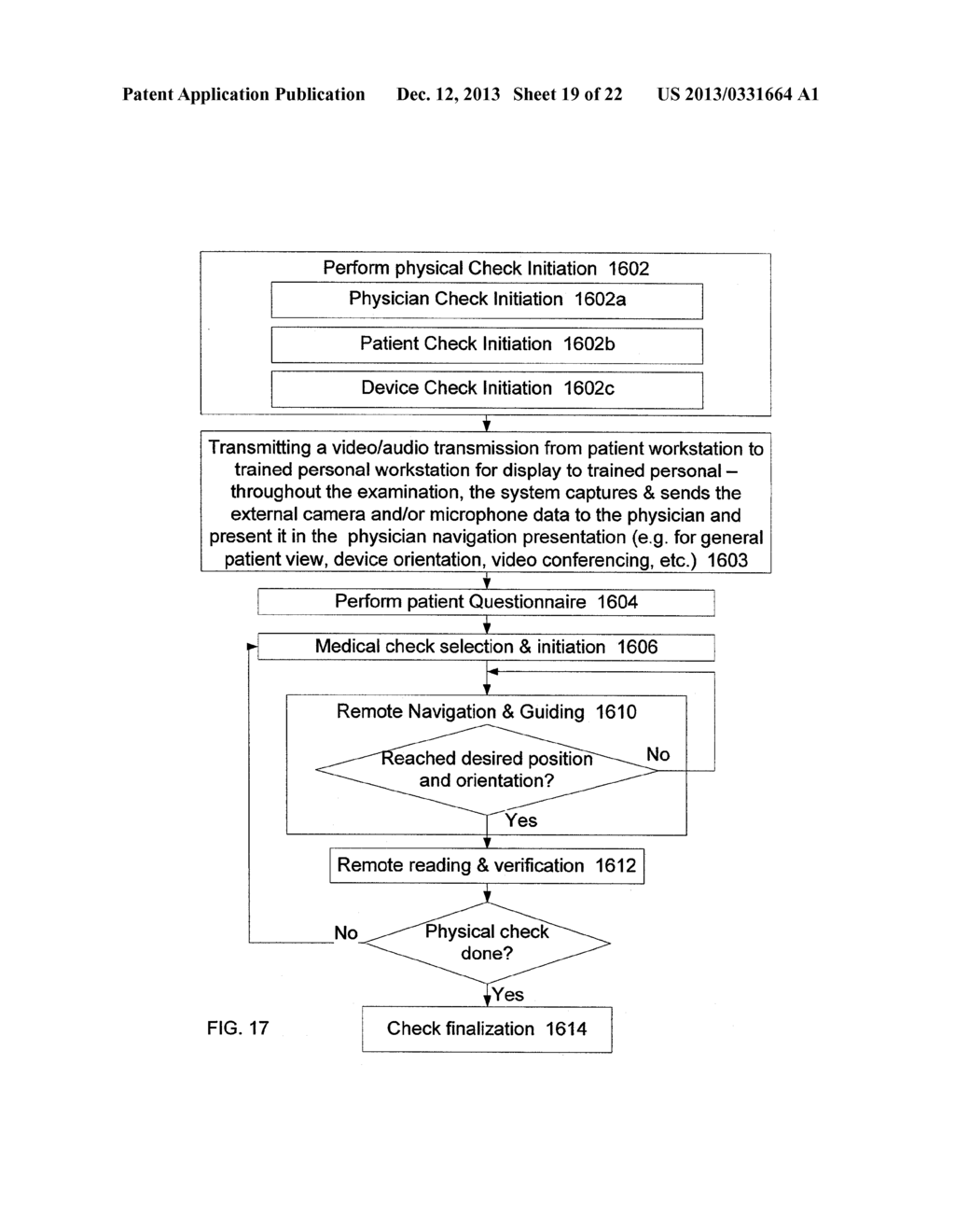 SYSTEM AND METHOD FOR PERFORMING AN AUTOMATIC AND SELF-GUIDED MEDICAL     EXAMINATION - diagram, schematic, and image 20