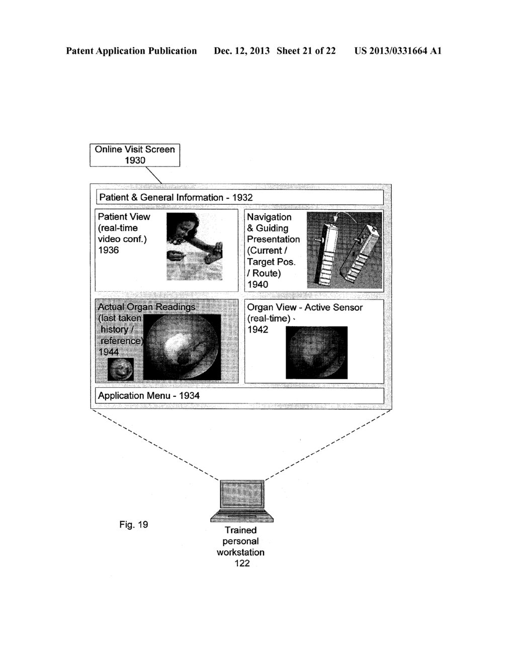 SYSTEM AND METHOD FOR PERFORMING AN AUTOMATIC AND SELF-GUIDED MEDICAL     EXAMINATION - diagram, schematic, and image 22