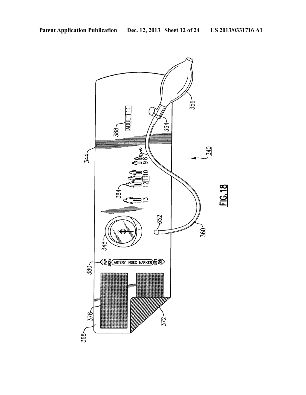 BLOOD PRESSURE MEASURING APPARATUS - diagram, schematic, and image 13