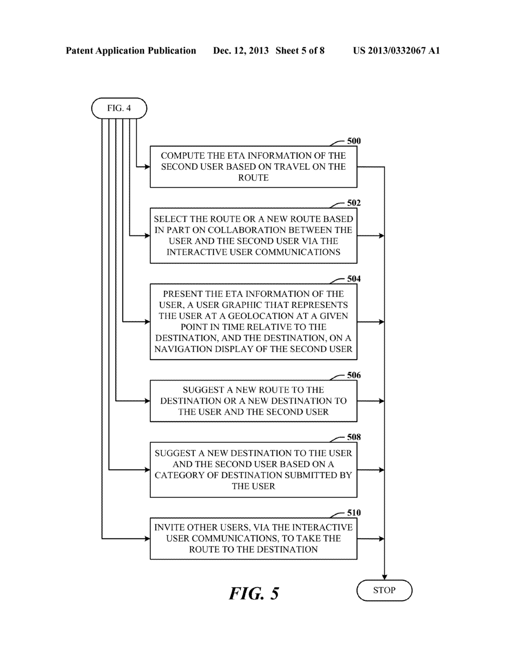 REALTIME SOCIALLY-DERIVED AND SHARED TIME-OF-ARRIVAL ESTIMATION TO A     DESTINATION - diagram, schematic, and image 06