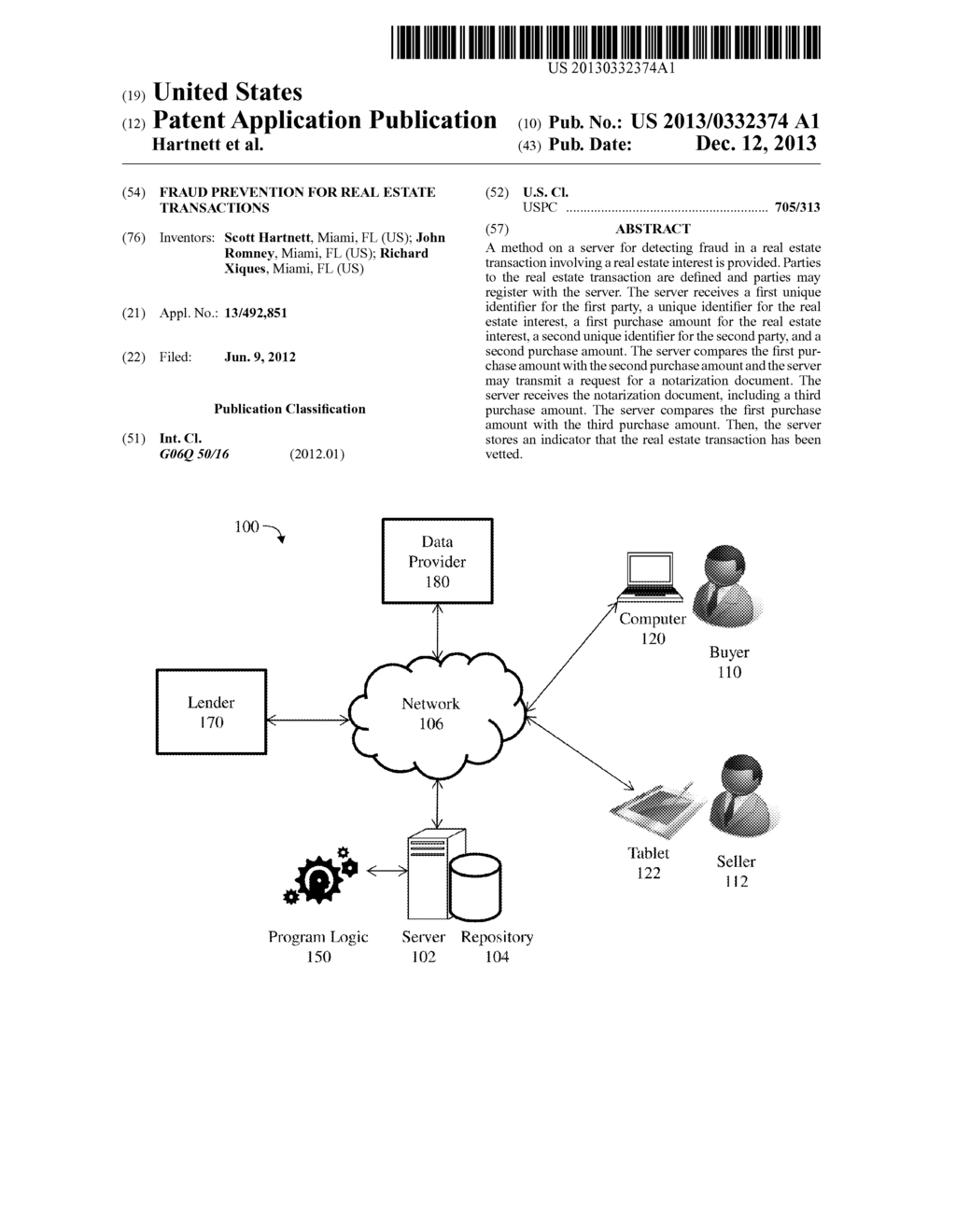 FRAUD PREVENTION FOR REAL ESTATE TRANSACTIONS - diagram, schematic, and image 01