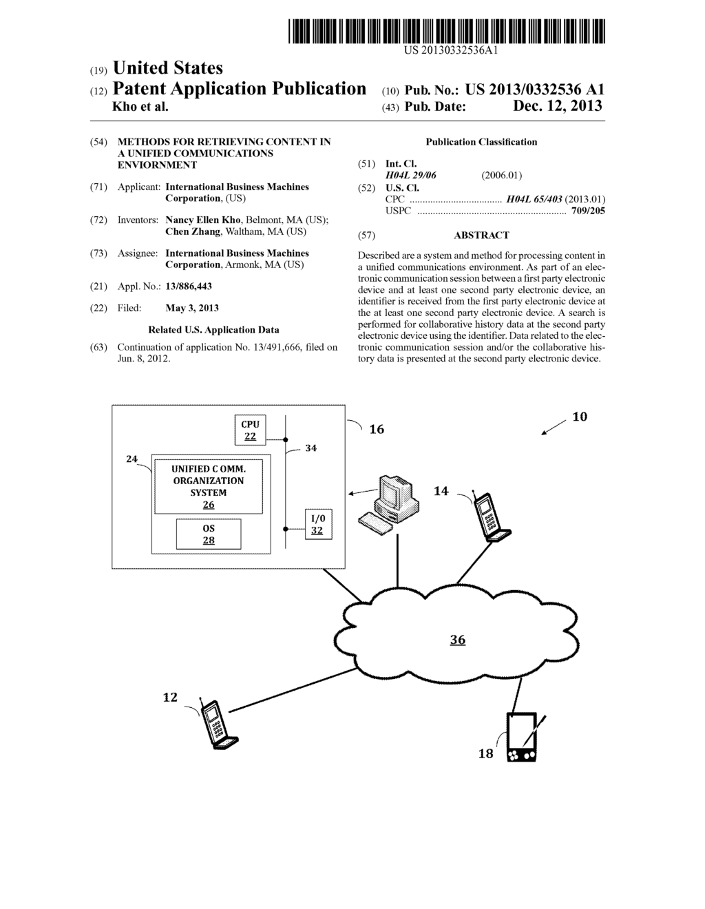 METHODS FOR RETRIEVING CONTENT IN A UNIFIED COMMUNICATIONS ENVIORNMENT - diagram, schematic, and image 01