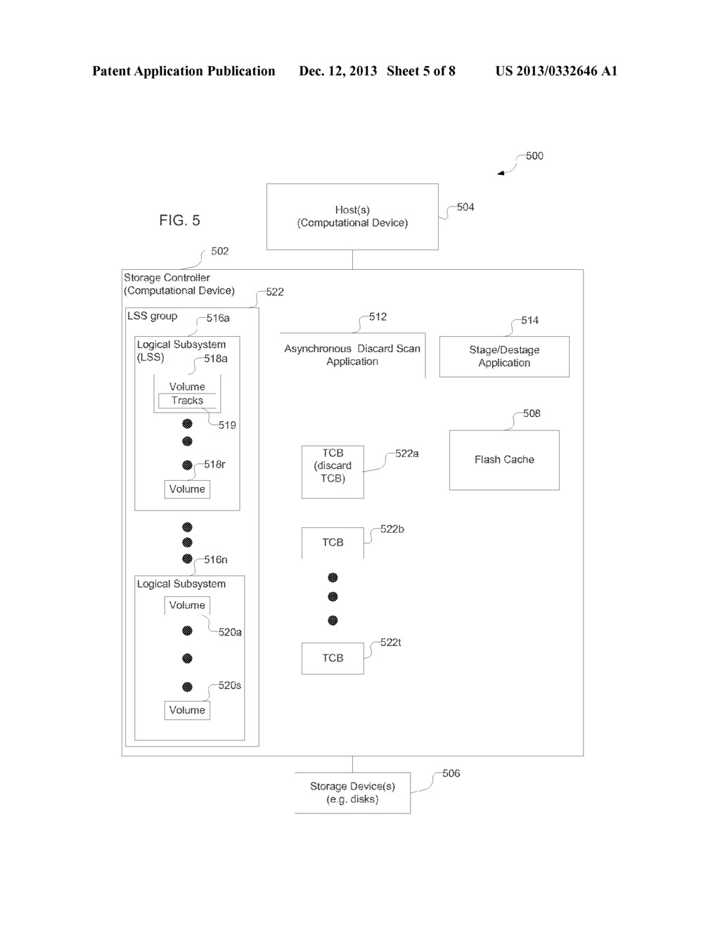 PERFORMING ASYNCHRONOUS DISCARD SCANS  WITH STAGING AND DESTAGING     OPERATIONS - diagram, schematic, and image 06