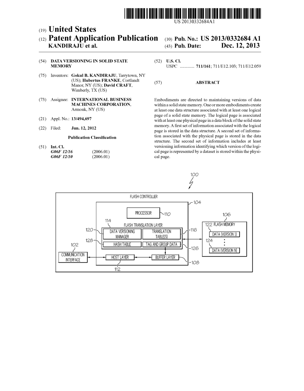 DATA VERSIONING IN SOLID STATE MEMORY - diagram, schematic, and image 01