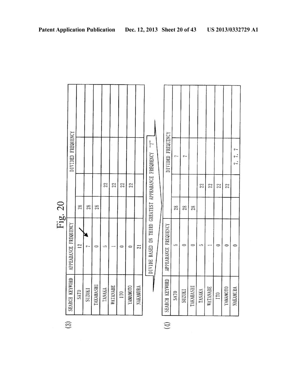 SEARCH SYSTEM, SEARCH METHOD OF SEARCH SYSTEM, INFORMATION PROCESSING     DEVICE, SEARCH PROGRAM, CORRESPONDING KEYWORD MANAGEMENT DEVICE, AND     CORRESPONDING KEYWORD MANAGEMENT PROGRAM - diagram, schematic, and image 21