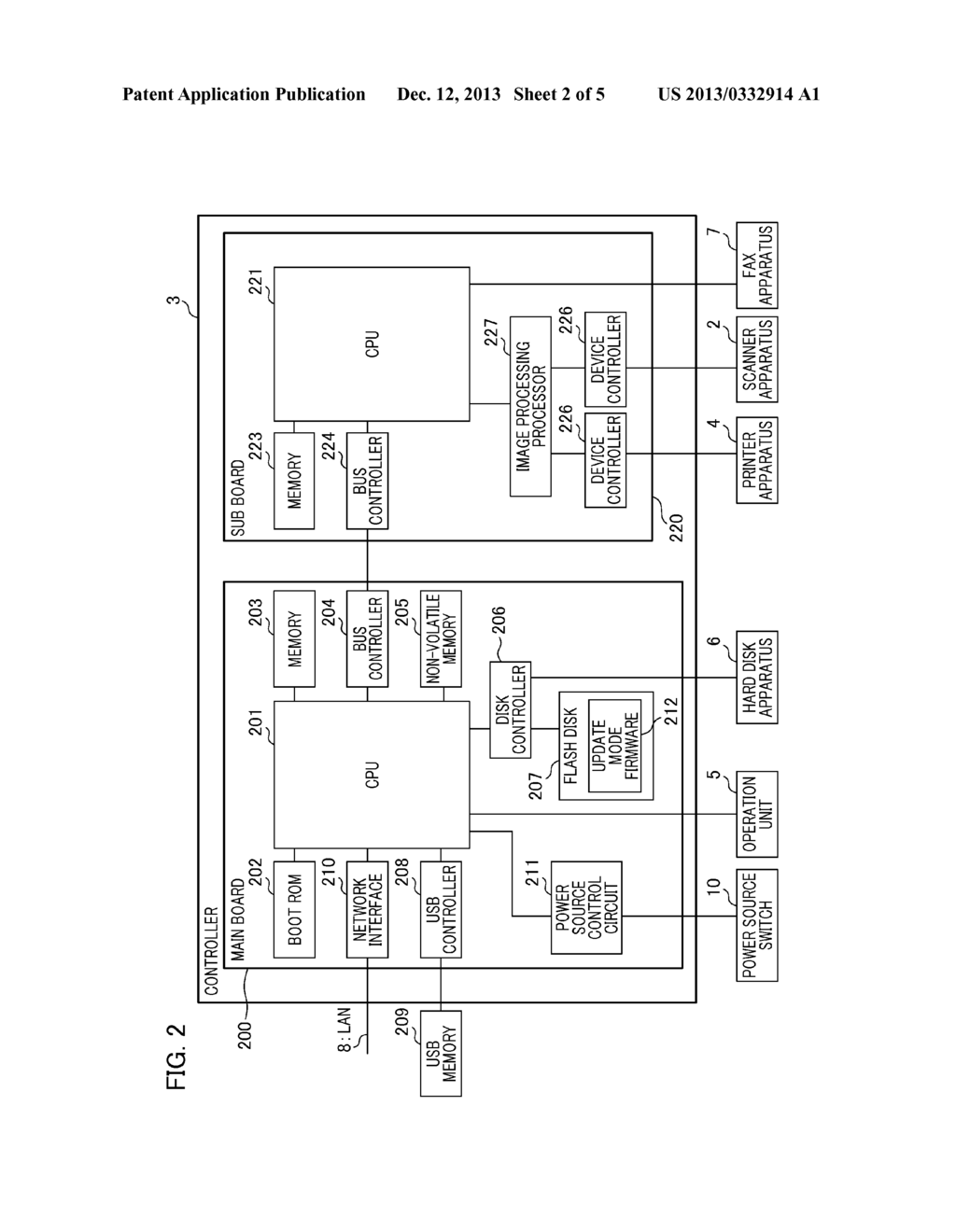 FIRMWARE UPDATING METHOD, IMAGE FORMING APPARATUS, AND STORAGE MEDIUM - diagram, schematic, and image 03