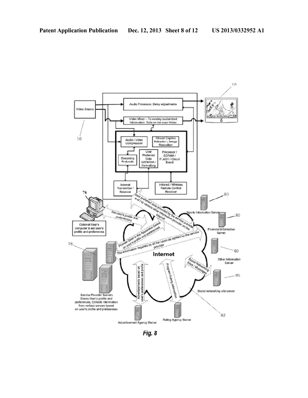 Method and Apparatus for Adding User Preferred Information To Video on TV - diagram, schematic, and image 09